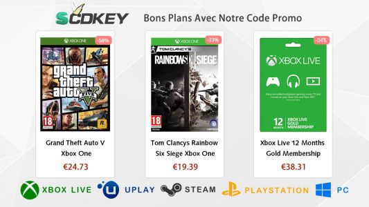 News : [Sponsorisé] GTA V à 24,73€ et Rainbow Six Siege à 19,39€