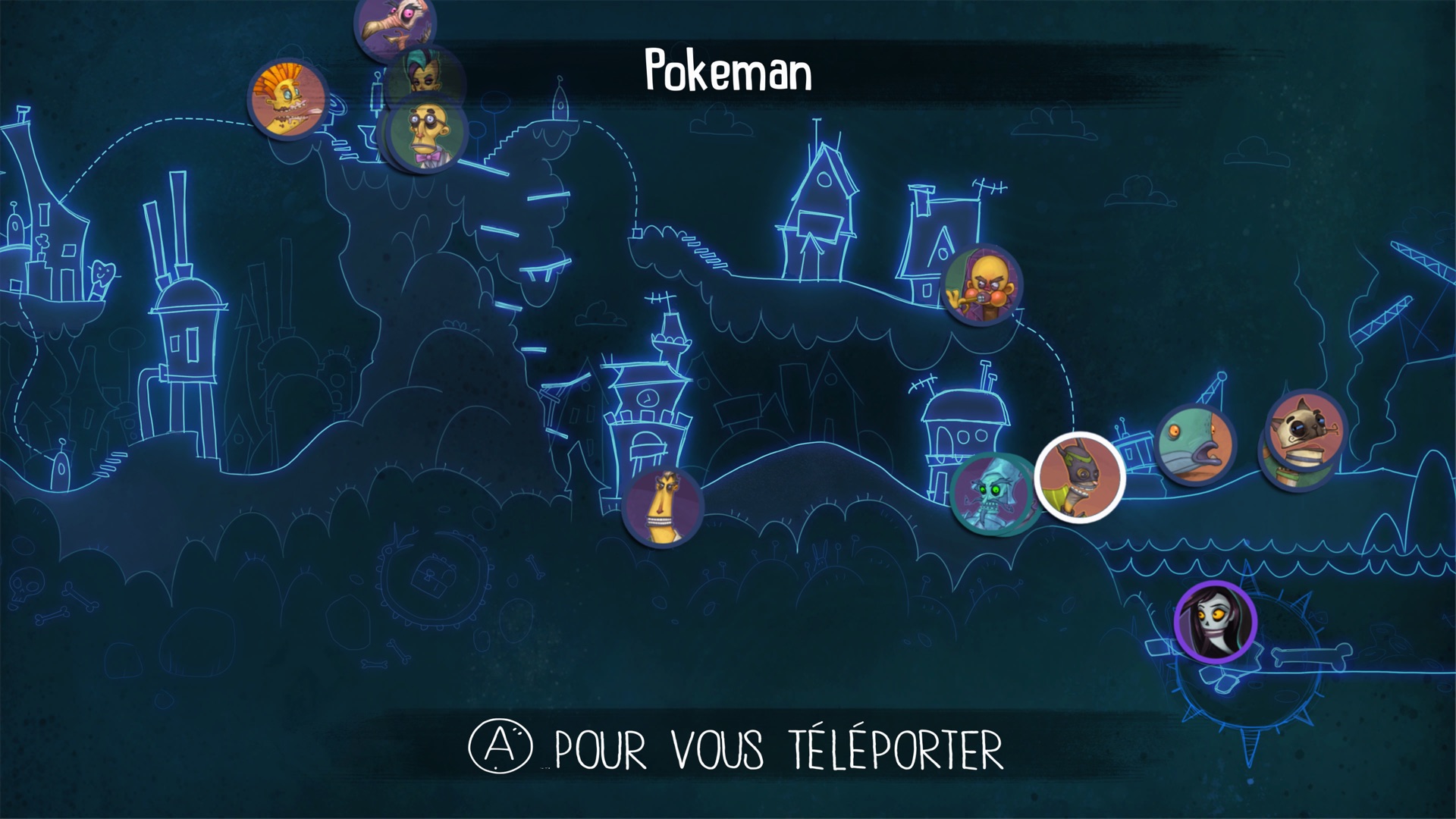 On peut se téléporter d'un personnage à un autre