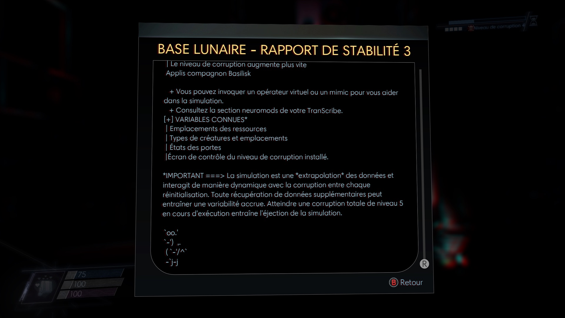 Plus vous avancez dans le jeu, plus vous déverrouillez de possibilités gérées par la simulation
