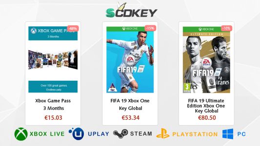 News : [Sponsorisé] Xbox Game Pass 3 mois à 15,03€ et Fifa 19 à 53,34€