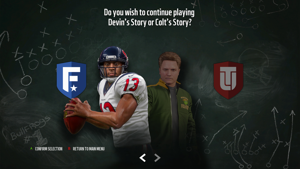 Il est possible de continuer la progression de The Longshot en mode franchise ou MUT
