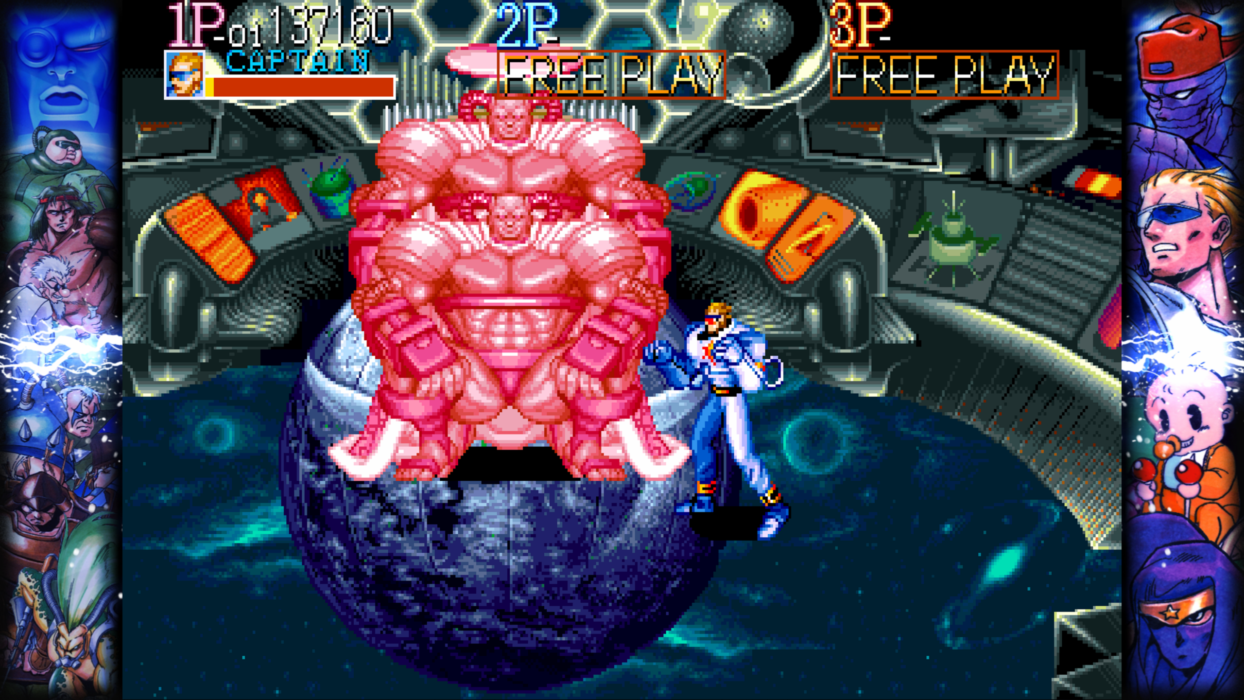 Certains boss sont franchement pénibles (ici, Captain Commando)