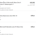 [Super Deal] Xbox One X + Fifa 19 + Forza Horizon 4 + 2ème manette à 449€ !