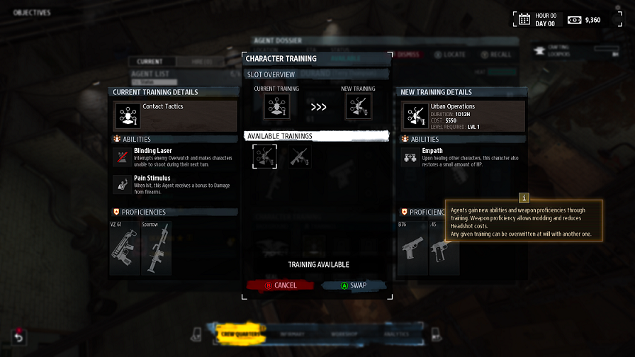 Les formations vous permettront de monter la death squad parfaite