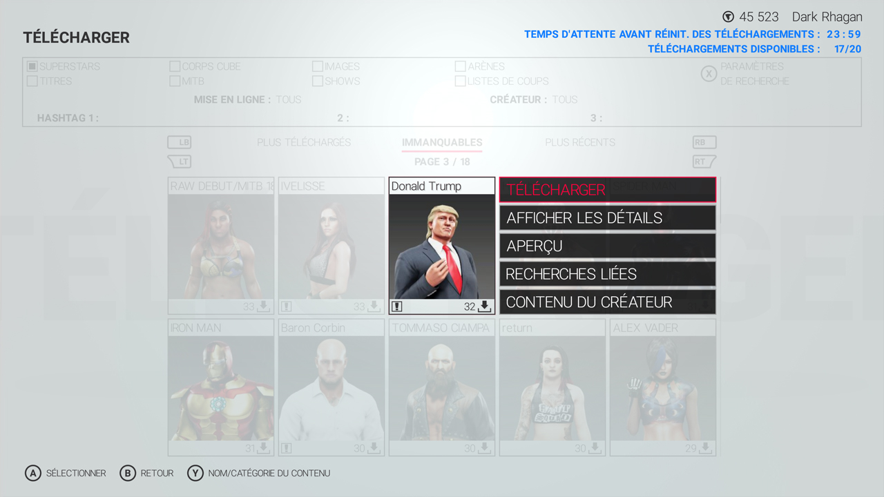 Le retour de Donald à la WWE !