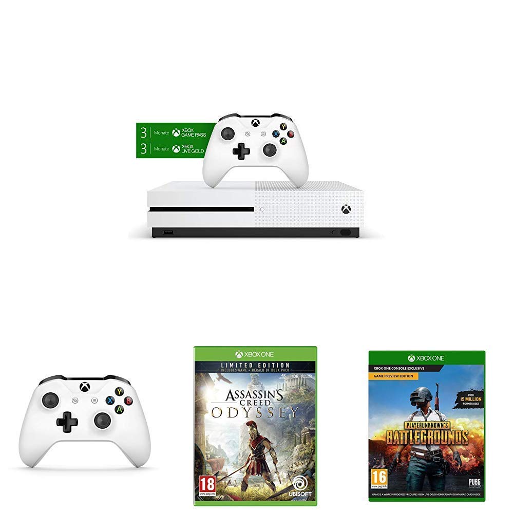 Black Friday : Xbox One S 1 To + 2 Manettes + 3 mois Gold & Gamepass + 3 jeux à 225 €