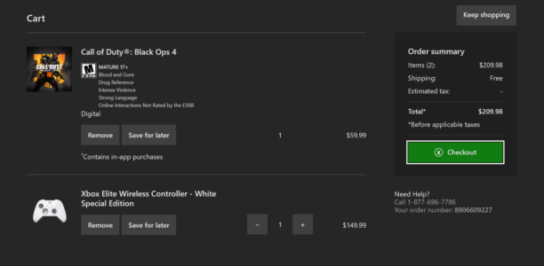News : Les Wishlist et ajout au panier arrivent sur le store Xbox