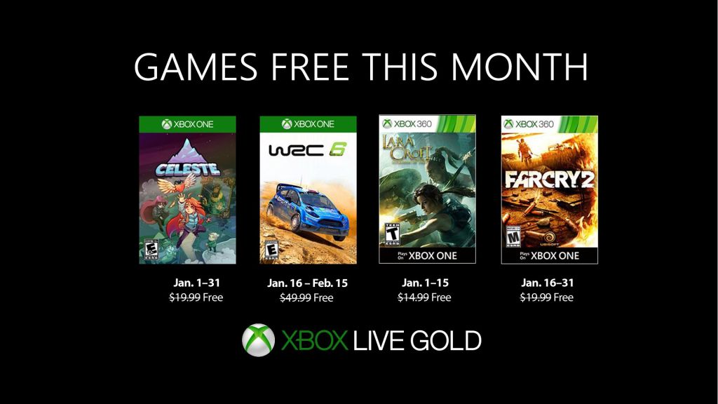 Games With Gold janvier 2019 : la liste des jeux Xbox gratuits