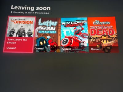 News : 9 jeux retirés du Xbox Game Pass bientôt, dont The Division