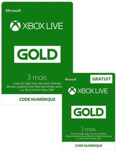 News : [Bon Plan] 2 x 3 mois d’abonnement Xbox Live Gold pour 19,99€