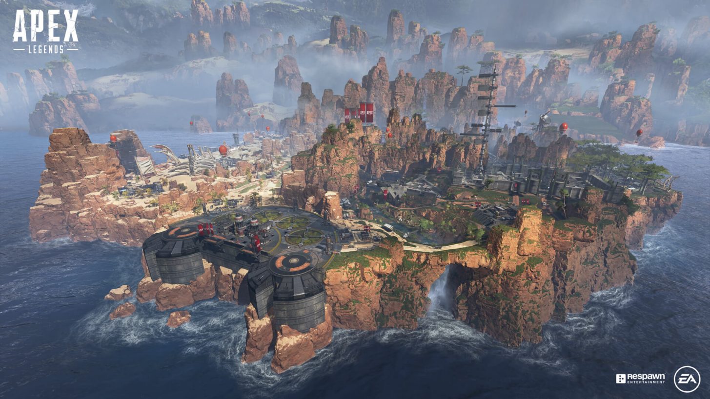 Carte de Apex Legends en 3D