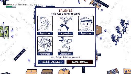 Les différentes améliorations des talents