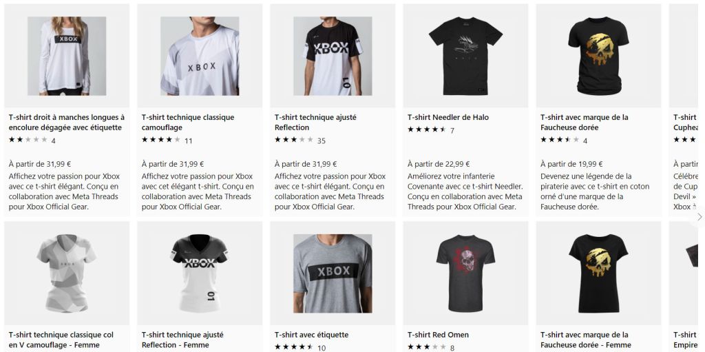 Xbox Gear : la boutique de vêtements Xbox France (T-shirt, pull, casquette…)