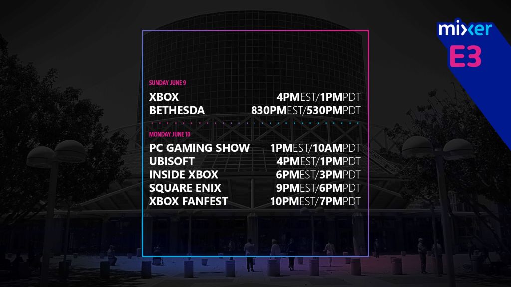 La conférence E3 2019 Xbox sera en 4K sur Mixer, voici tout le programme