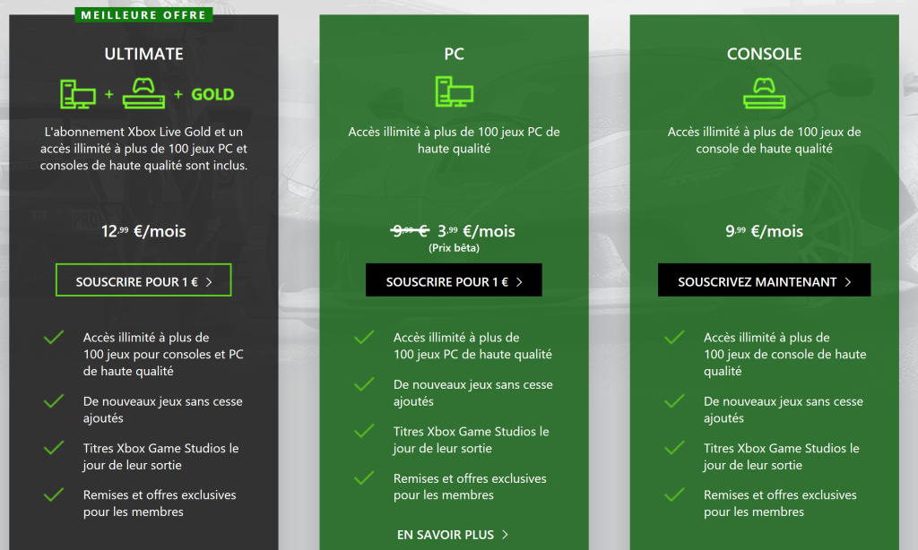 Xbox Game Pass disponible en bêta sur PC, une centaine de jeux d&rsquo;ici août