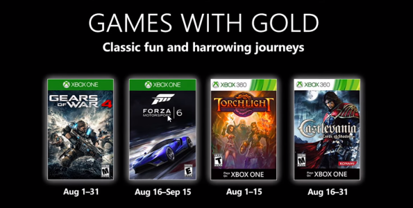 News : Games With Gold août 2019 : la liste des jeux Xbox gratuits