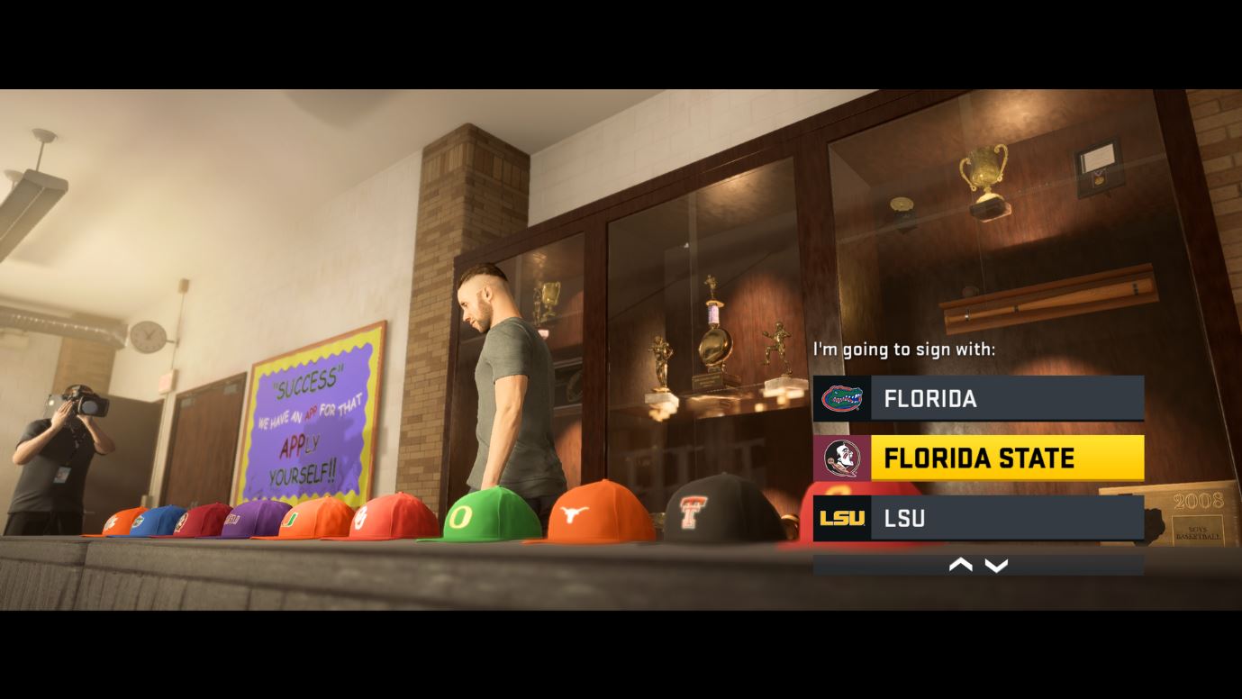 QB1 nous permet de jouer quelques matchs de NCAA