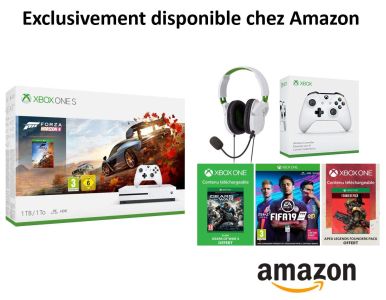 News : Black Friday Amazon : Xbox One S + casque + 4 jeux + manette à 210€ !
