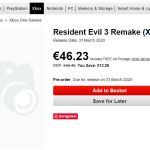 Resident Evil 3 Remake se précise avec une sortie possible le 31 mars