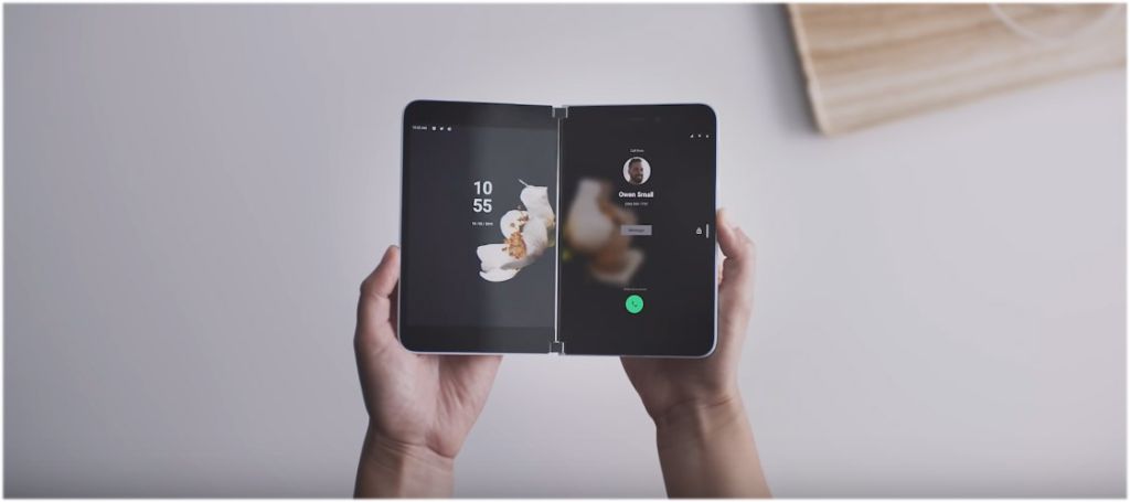Téléphone Surface Duo : l’interface double écran de Microsoft se dévoile