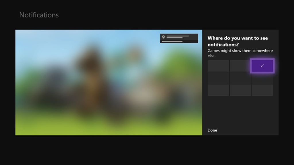 Mise à jour Xbox One Insiders : liste des nouveautés (emplacement des notifications)