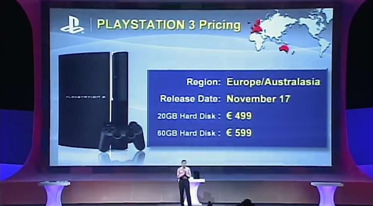 La présentation du prix de la PS3 à l'E3 2006