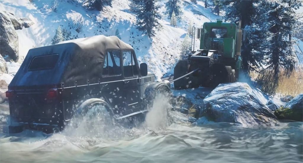 SnowRunner présente sa physique dans la boue, ses grandes cartes et les nouveautés