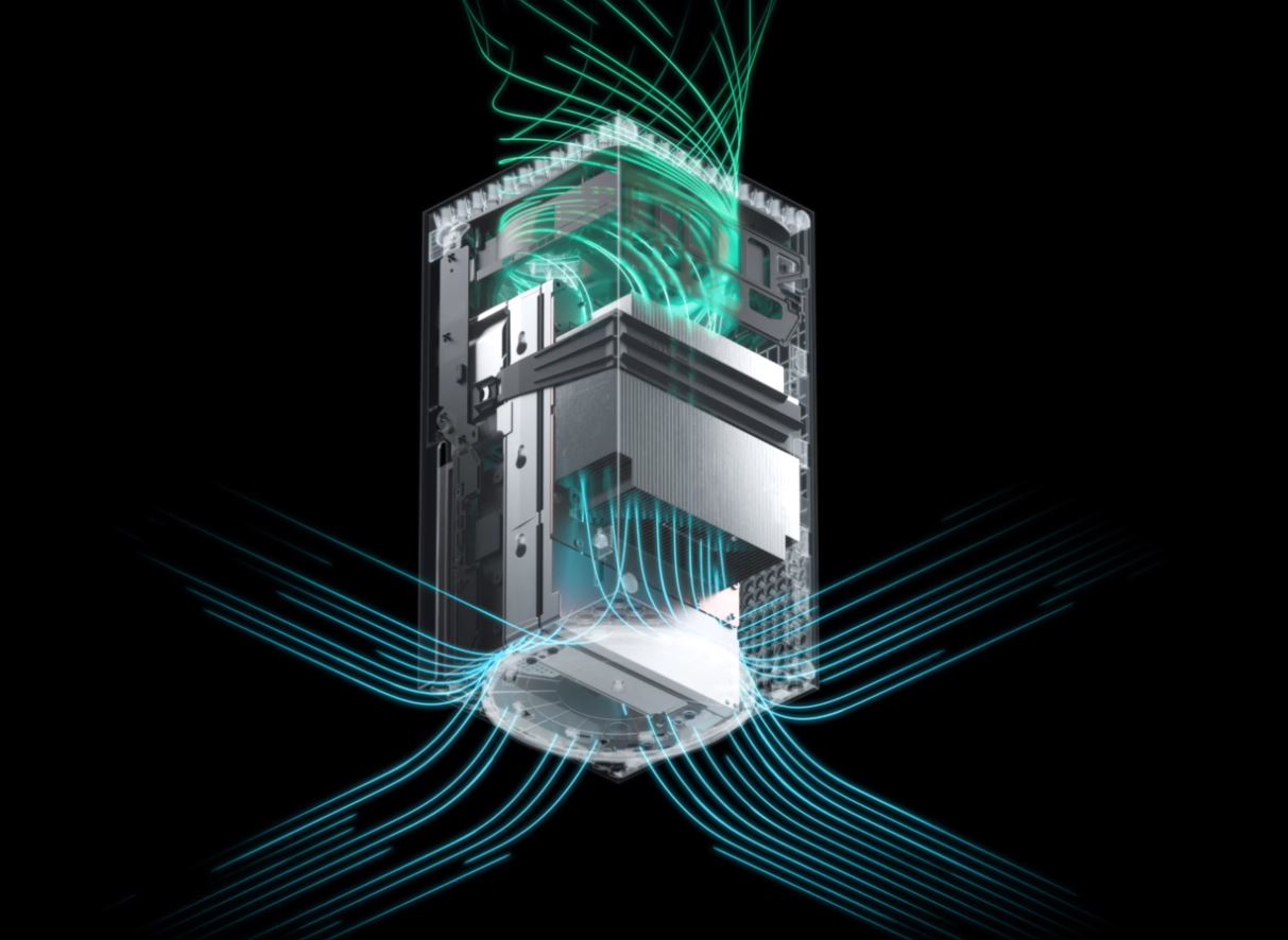 Système de refroidissement d'air de la Xbox Series X