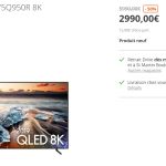 [Bon Plan] TV Samsung Qled 8K 75&Prime; HDMI 2.1 à 2392€ au lieu de 5990€ (via ODR)
