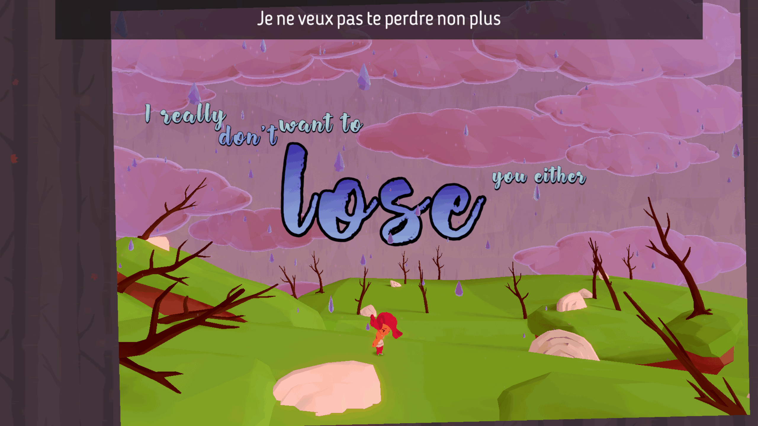 De la pluie et des arbres morts pour la tristesse