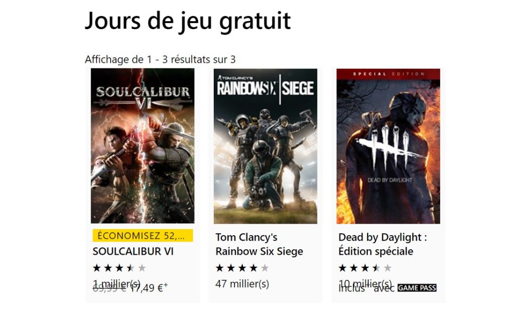 Free Play Days : 3 jeux jouables gratuitement ce week-end sur Xbox One