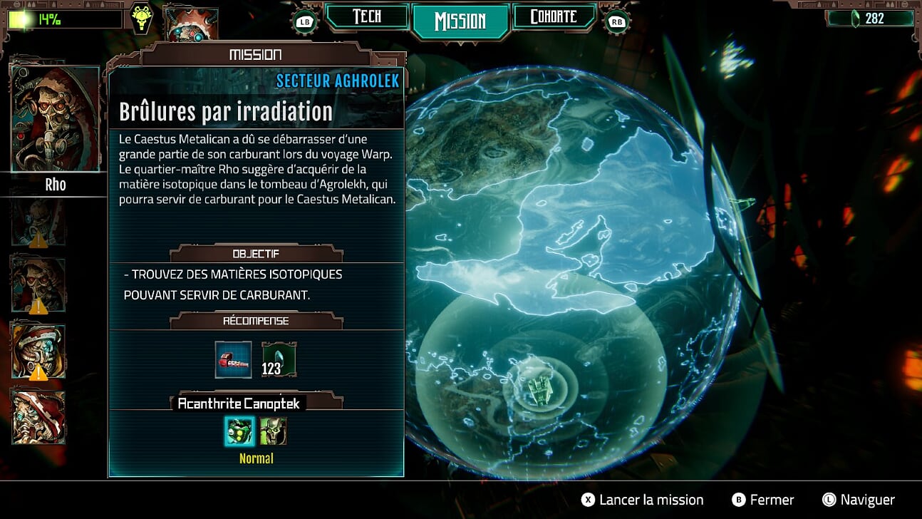 Vous partez en mission en connaissance de cause