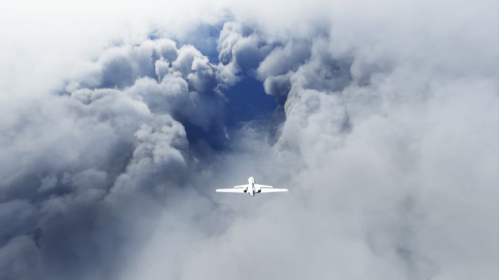 Microsoft Flight Simulator : voler dans l&rsquo;ouragan Laura est impressionnant de beauté