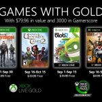 Games With Gold septembre 2020 : la liste des jeux Xbox gratuits