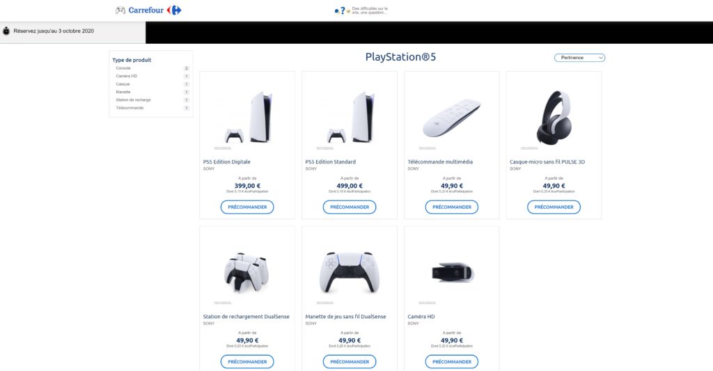 Prix des Xbox Series X, PS5 et accessoires révélés par Carrefour ?