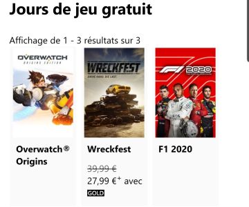 News : Free Play Days : voici les 3 jeux jouables gratuitement ce week-end dont F1 2020 et Wreckfest !