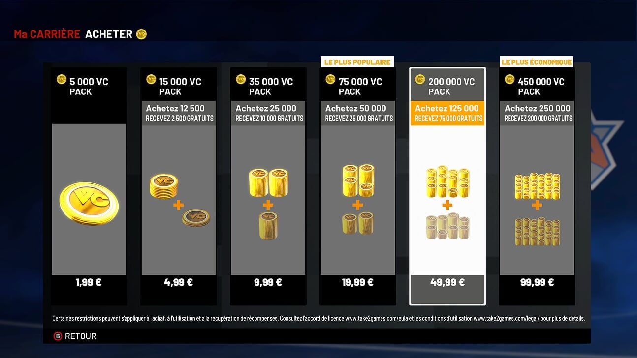 Monter un joueur à 85 coûte presque le prix du jeu