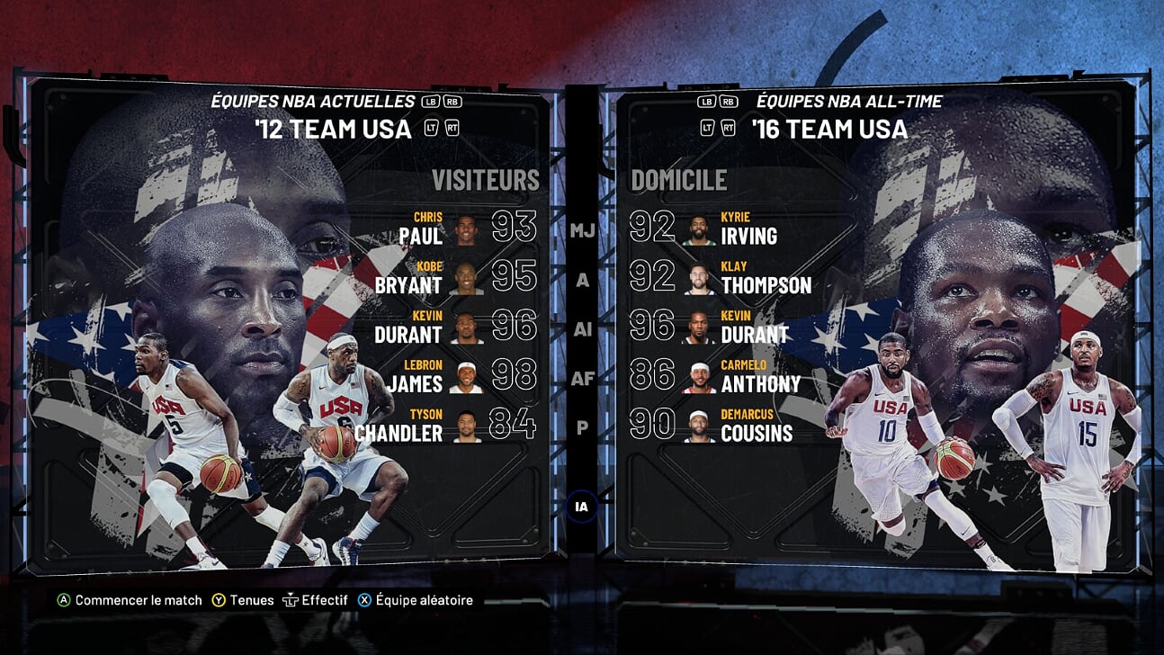 Il n'y a pas photo entre les deux Team USA