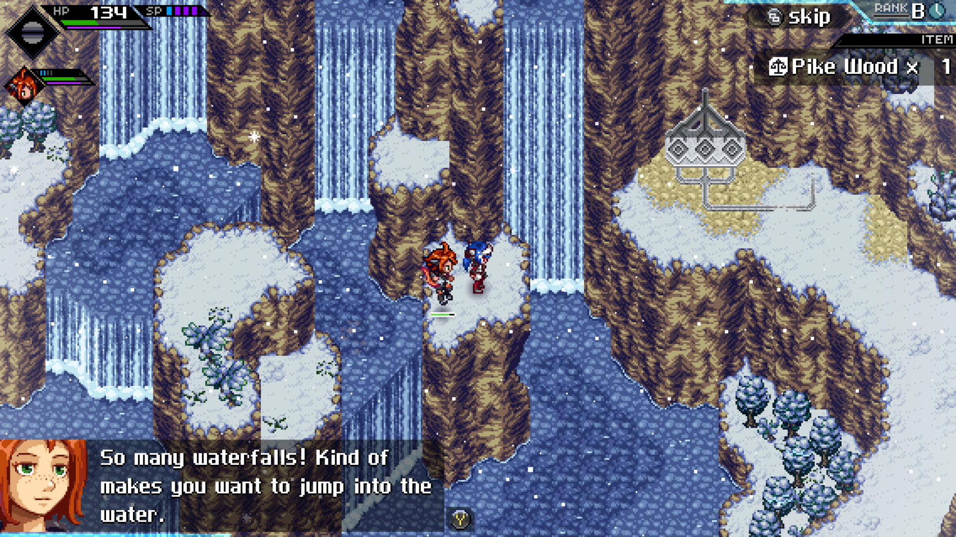 La verticalité est une notion importante dans CrossCode