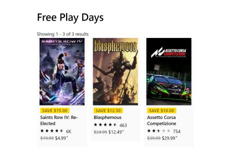 News : Free Play Days : voici les 3 jeux jouables gratuitement ce week-end sur Xbox One