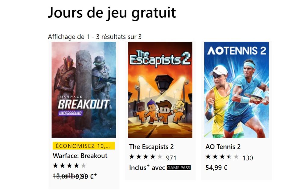 Free Play Days : AO Tennis 2 et 2 autres jeux sont jouables gratuitement ce week-end