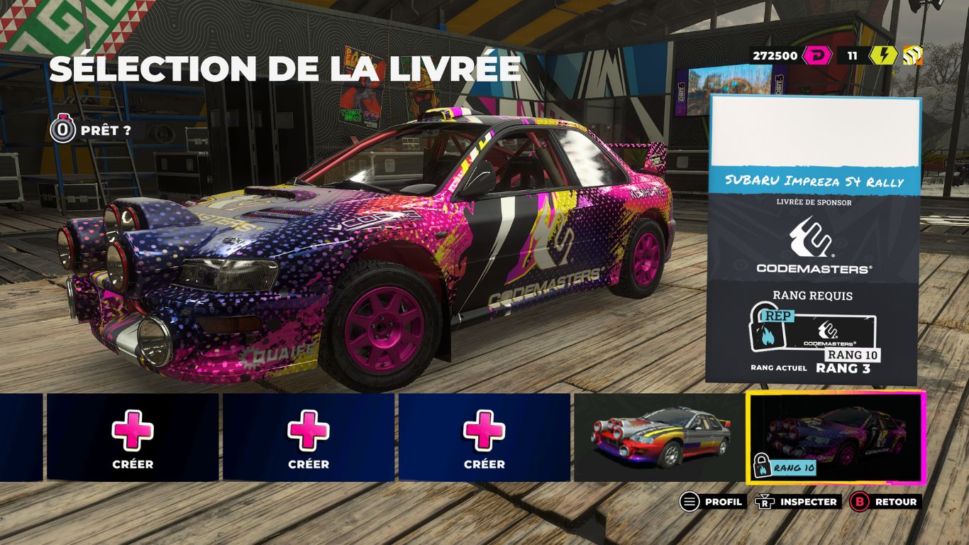 Une livrée de notre sponsor, pauvre Subaru...