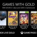 Xbox Games with Gold décembre 2020 : la liste des jeux Xbox gratuits