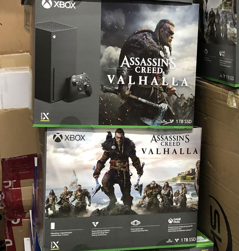 Un pack Xbox Series X + le jeu Assassin’s Creed Valhalla est en vente en Pologne