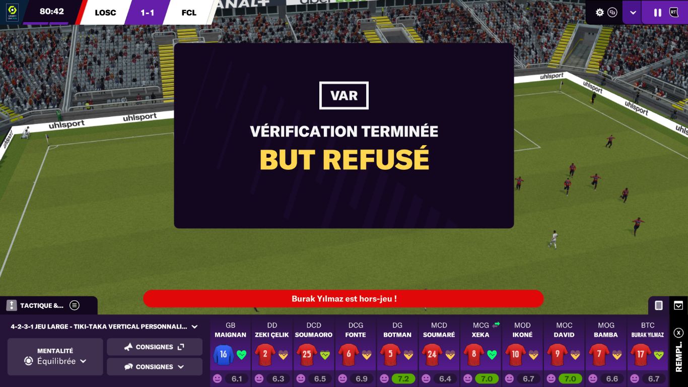 La VAR est de la partie