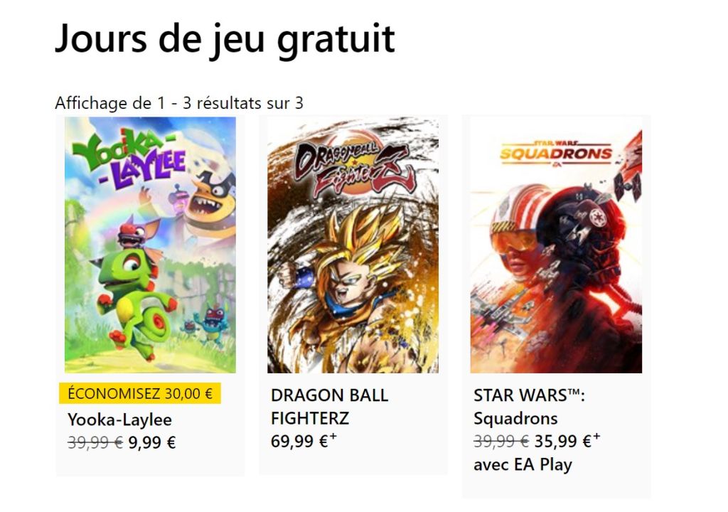 Free Play Days : voici les 3 jeux Xbox gratuits ce week-end