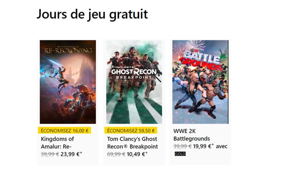 Free Play Days : les 3 jeux Xbox gratuits dévoilés, dont Ghost Recon Breakpoint