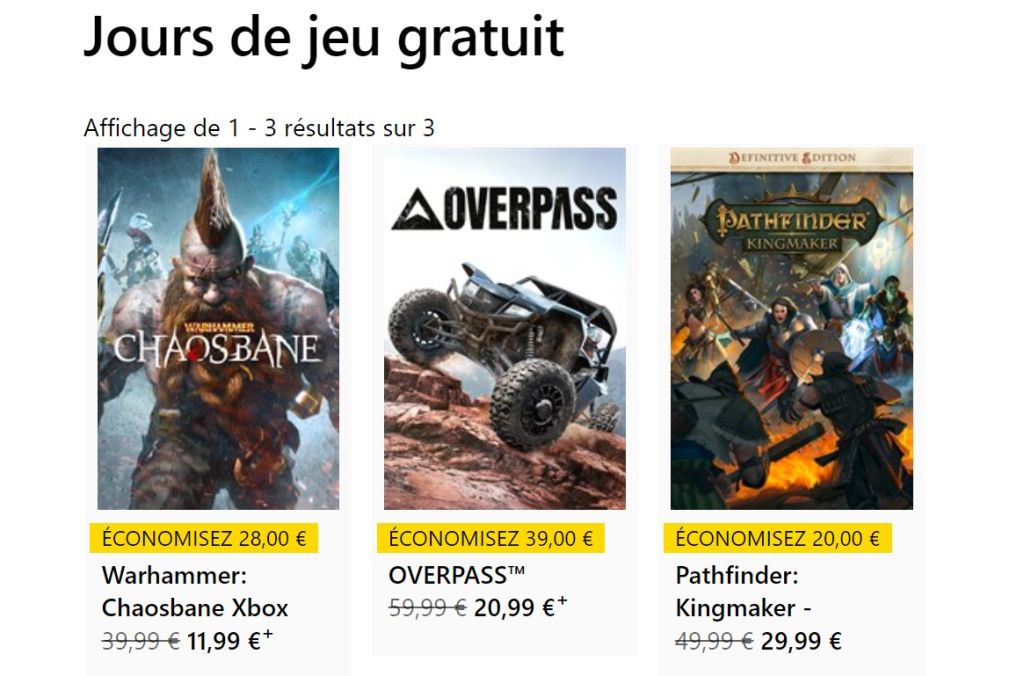 Free Play Days : voici les 3 jeux jouables gratuitement ce week-end sur Xbox