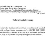 Square Enix coupe court aux rumeurs de rachat lancées par Bloomberg