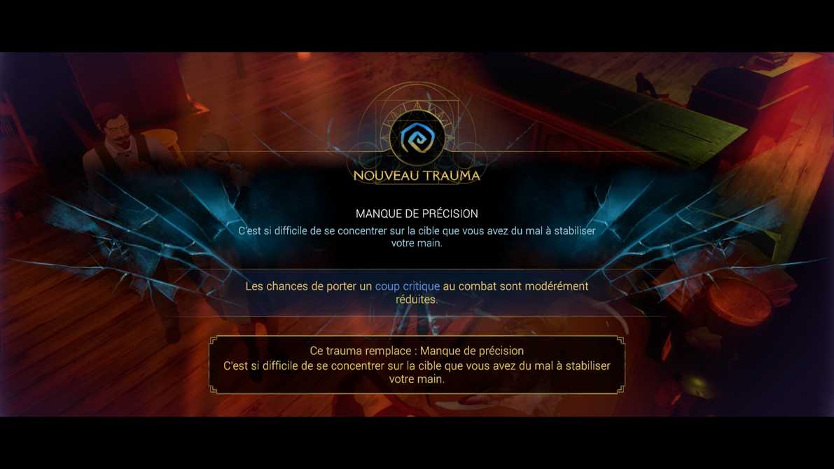 Heureusement que les traumas ne sont pas si handicapant que ça...